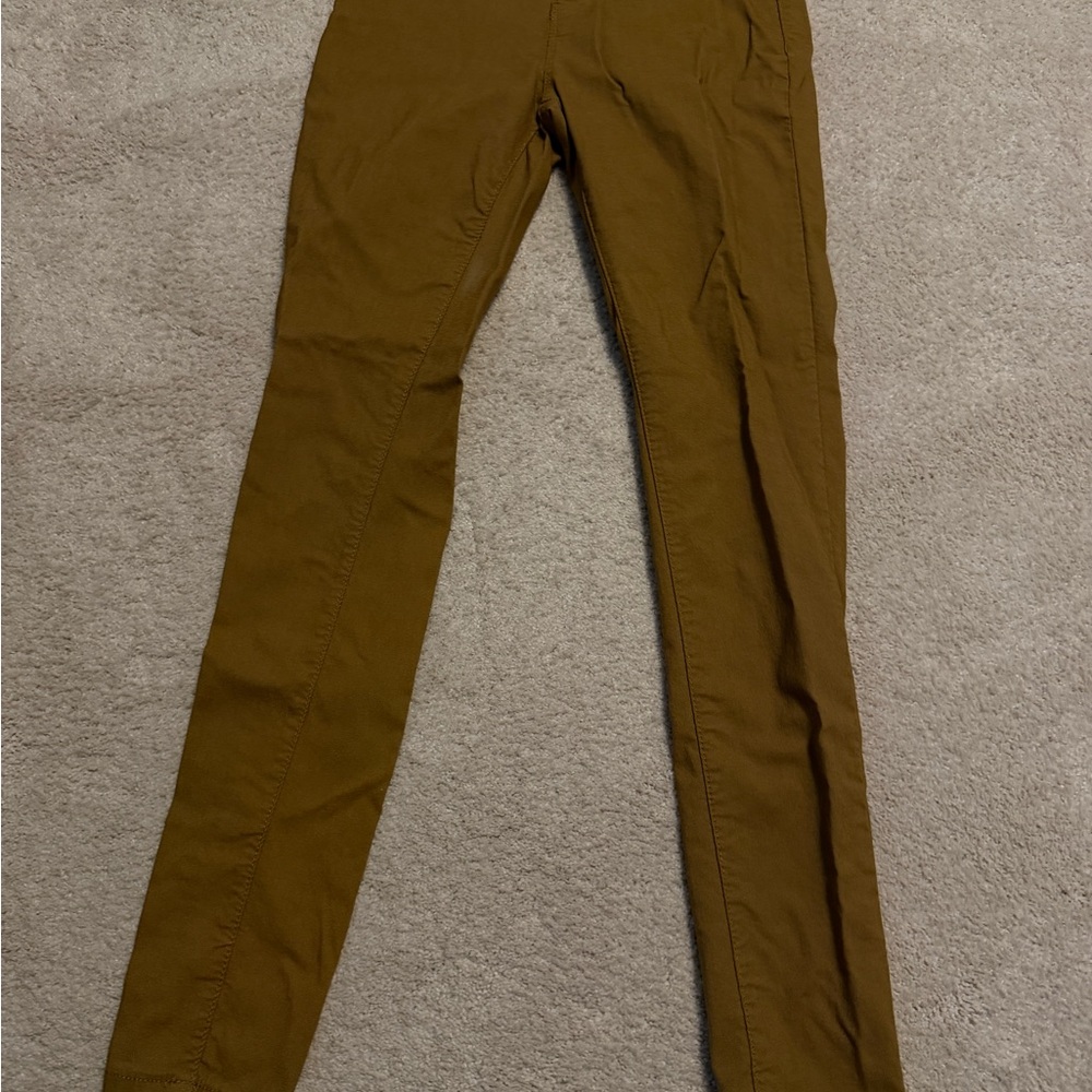 Women's Skinny Jeans in Mustard Gold
